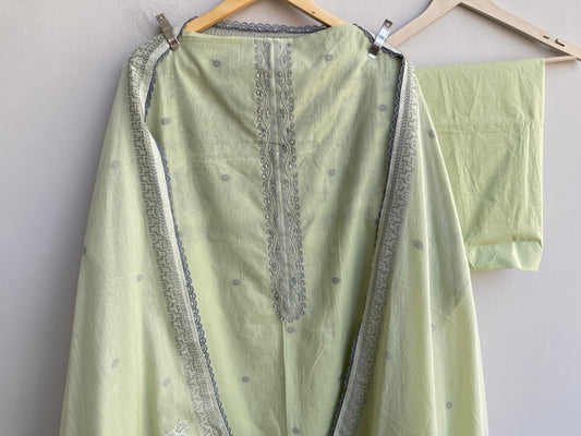 Pure linen jaamdhani weaved unstitched ladies suit Rc18508