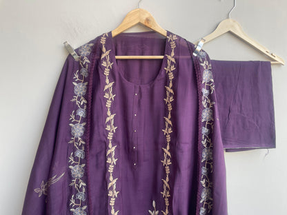 Mul Chanderi Unstitched Ladies Suit RC-18583 (b)