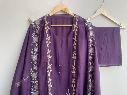 Mul chanderi unstitched ladies suit Rc18583 (b)