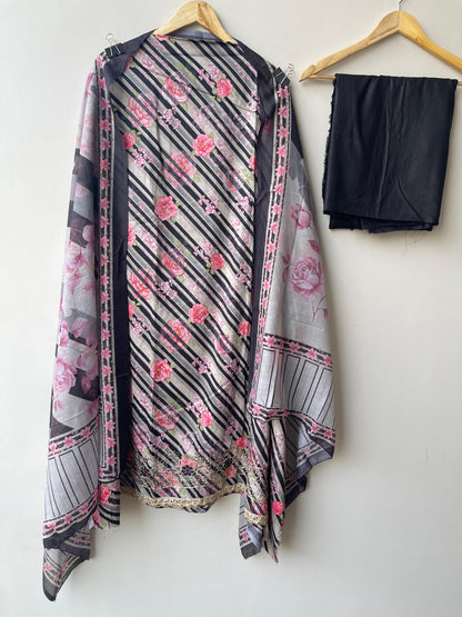 Self Cotton Printed Unstitched Ladies Suit RC-18868 – view 4