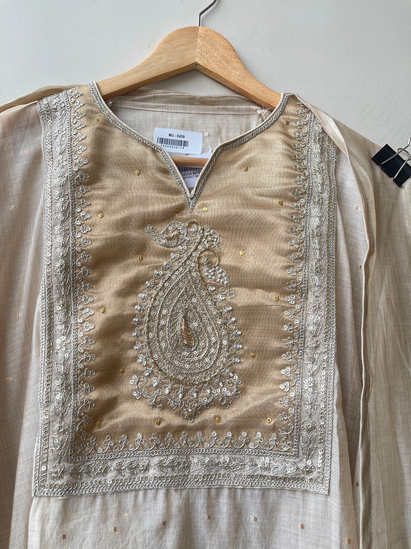 Banarasi mul linen unstitched ladies suit Rc18966