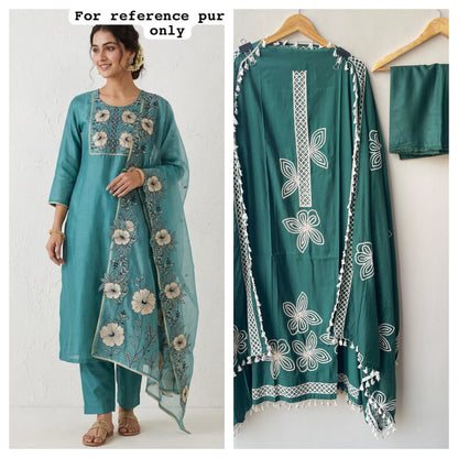 Shimmer glass organza ladies unstitched suit Rc19302 (b)