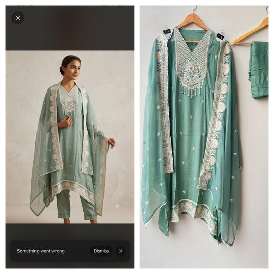 Chinnon fabric unstitched ladies suit Rc19031