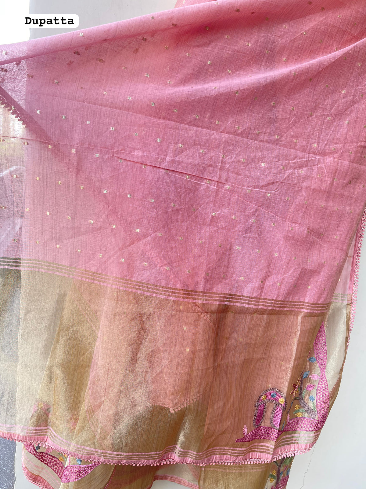 Banarasi Mul Chanderi Elegant Unstitched Suit Set