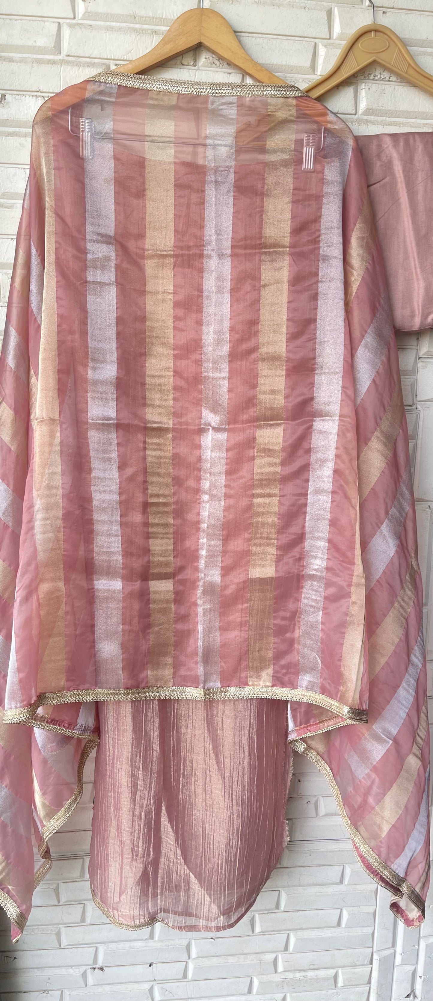 Pure crushed shimmer tissue unstitched ladies suit Rc19293 (b)