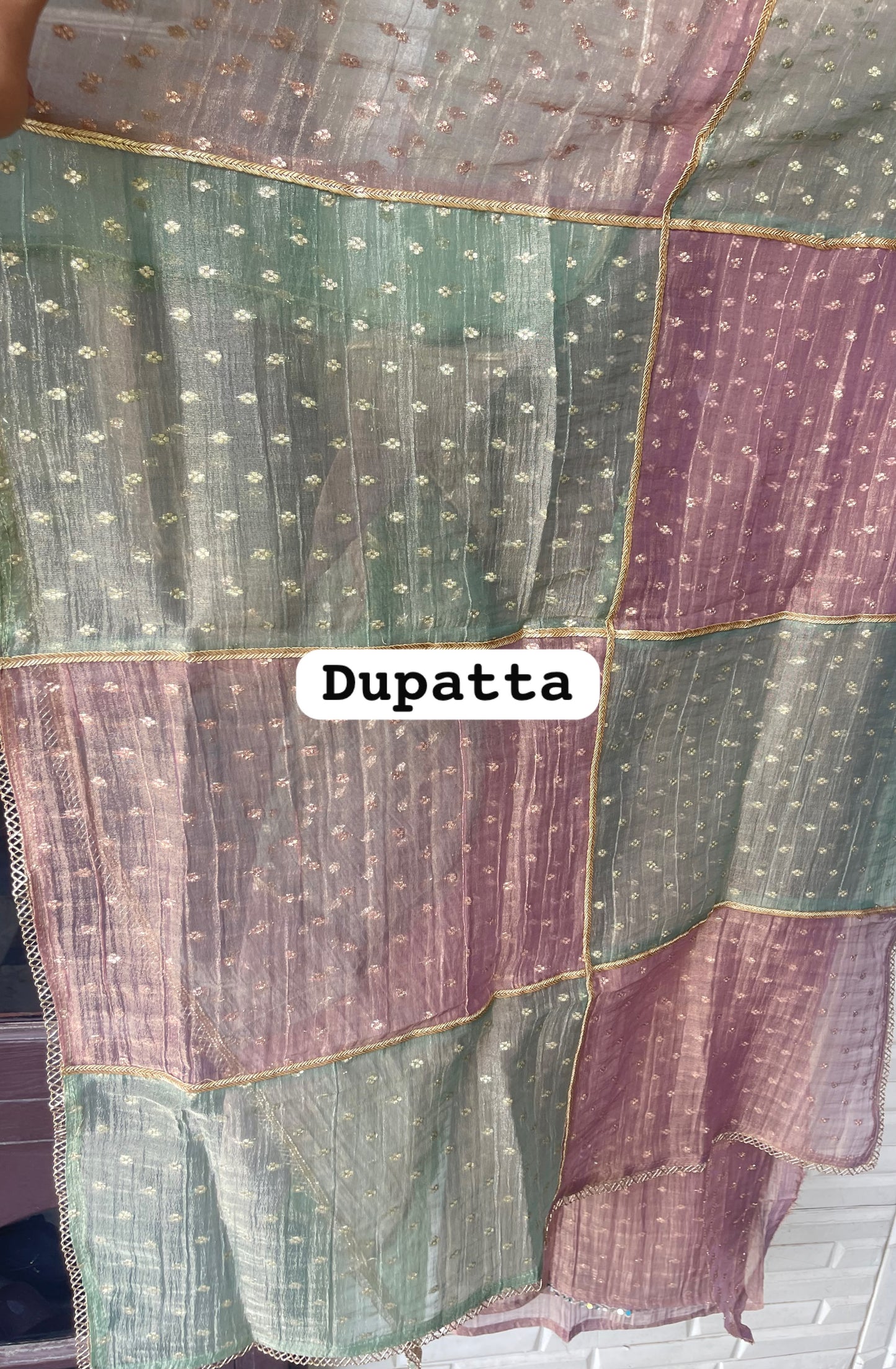 Banarasi shimmer glass organza unstitched ladies suit Rc19295 (a)