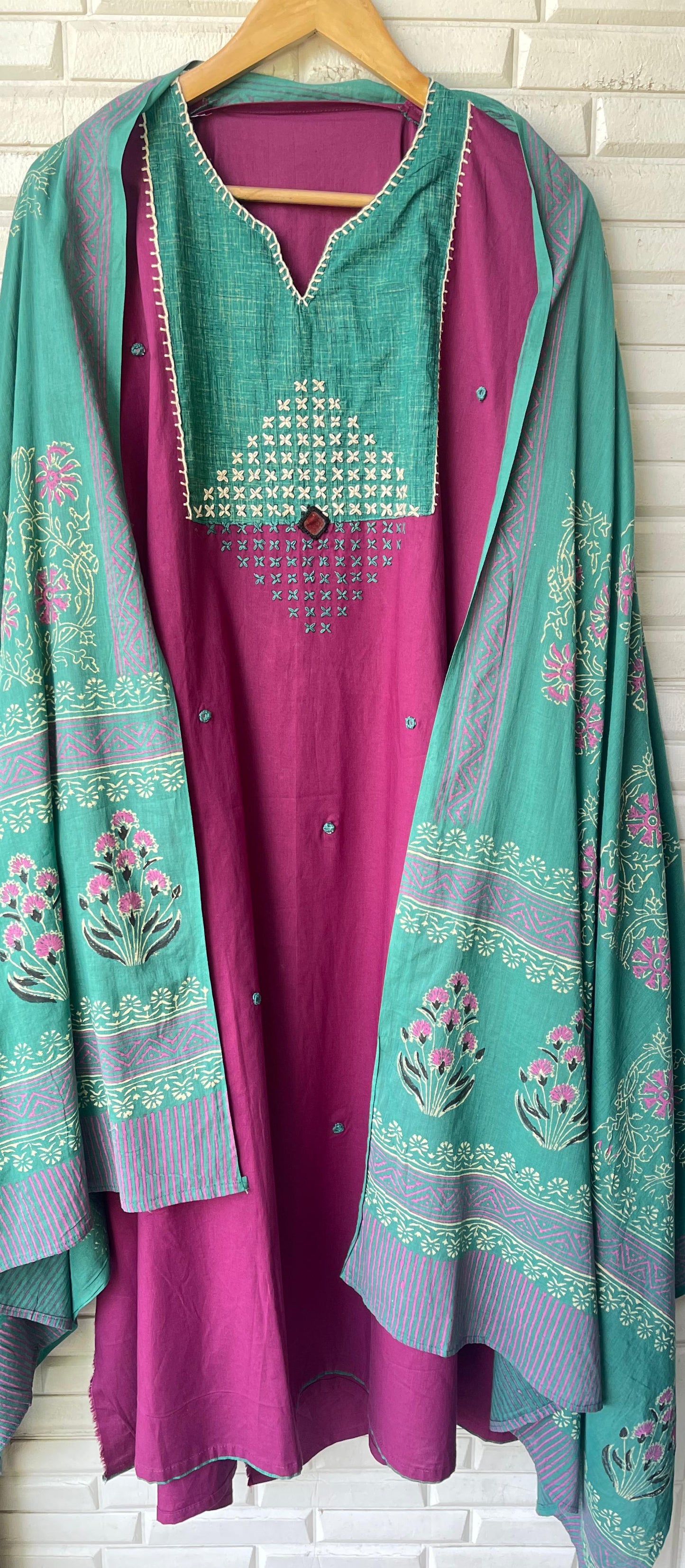 Pure cotton unstitched ladies suit Rc17745