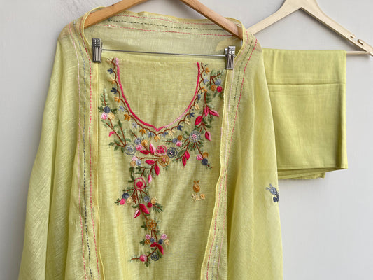 Khaadi mul chanderi ladies unstitched suit Rc18526 (c)