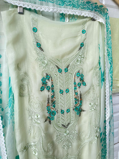 Organza unstitched ladies suit Rc17778 (a)