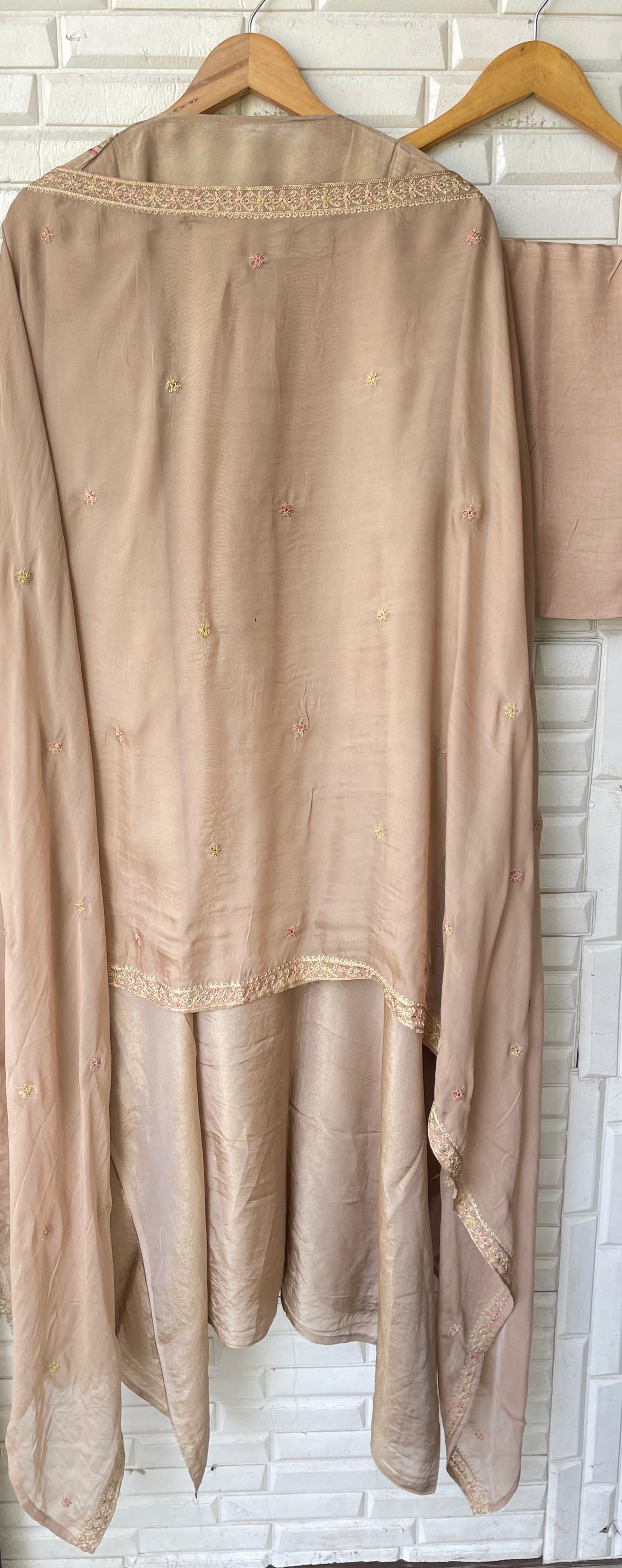 Shimmer silk unstitched ladies suit Rc17798