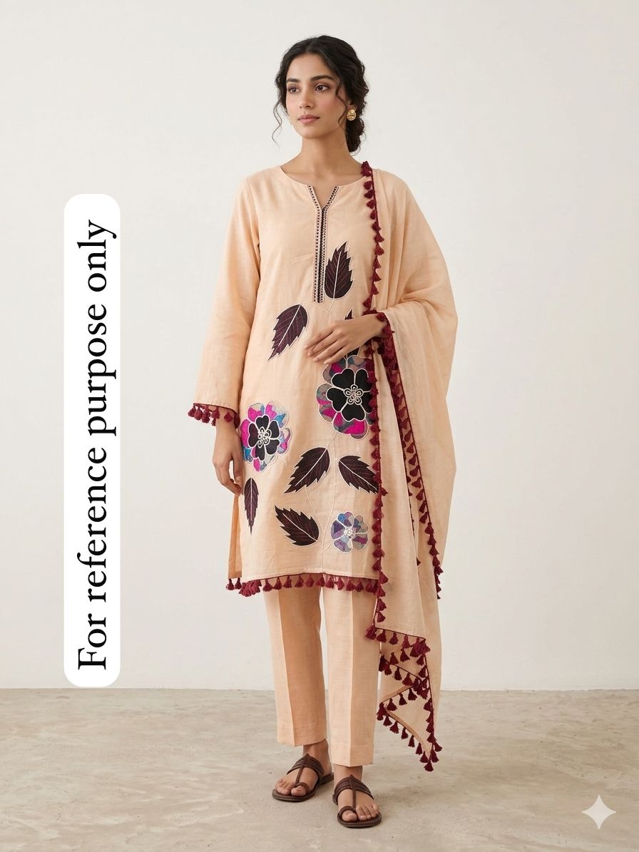 Mul Chanderi Unstitched Ladies Suit RC-18694 – view 2