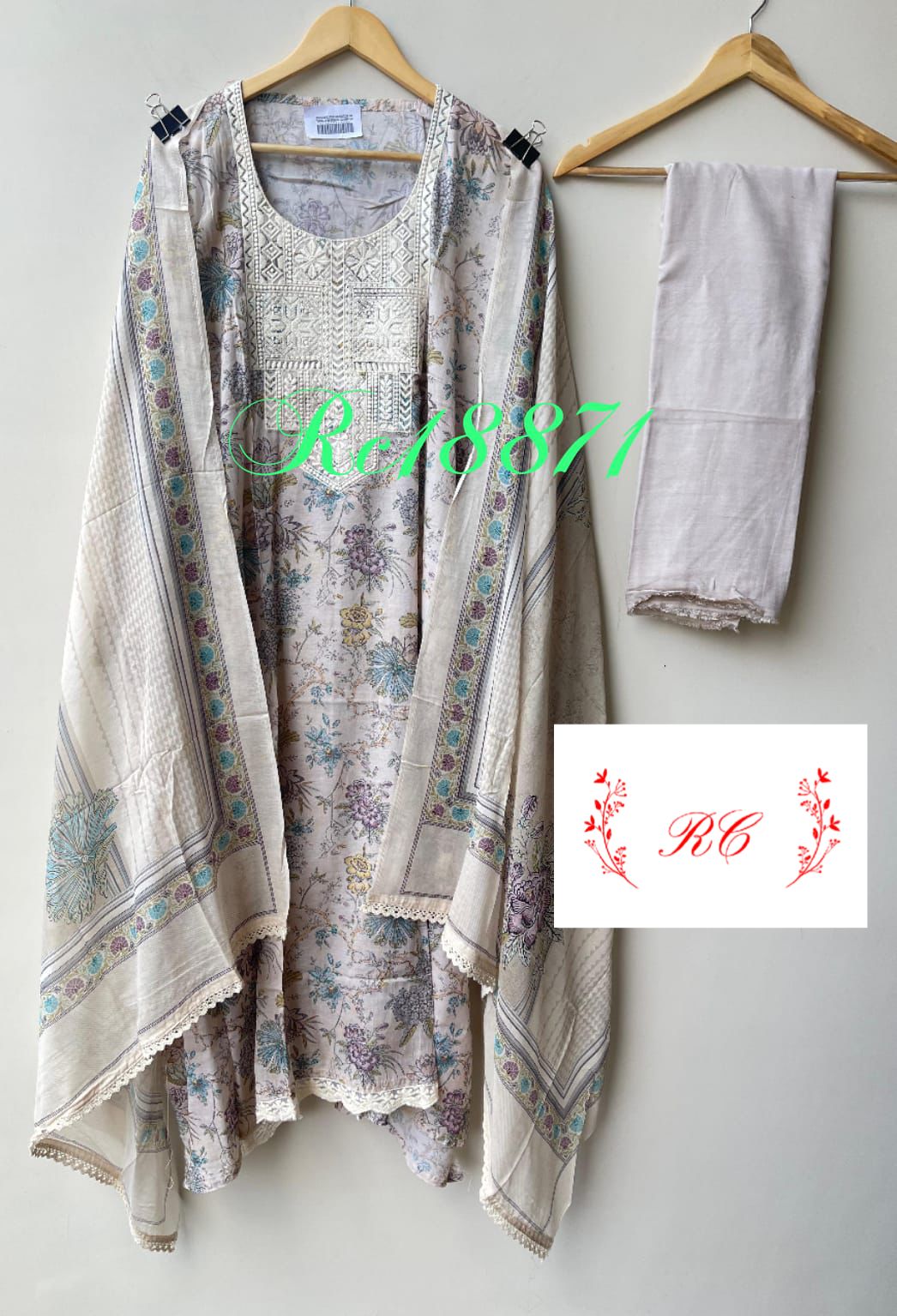 Pure Mul Cotton Unstitched Ladies Suit RC-18871 – view 8