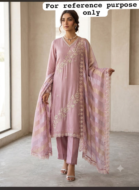 Shimmer silk unstitched ladies suit Rc19203 (b)