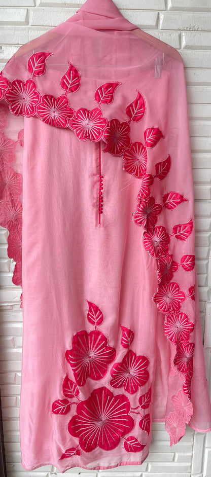 Organza unstitched ladies suit Rc17662