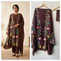 Mul chanderi cotton printed unstitched ladies suit Rc19329 (b)