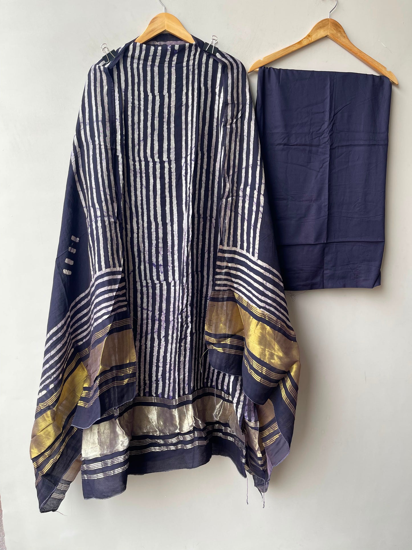 Cotton chanderi unstitched ladies suit Rc19247 (b)