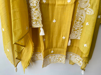 Mul chanderi unstitched ladies suit Rc19094