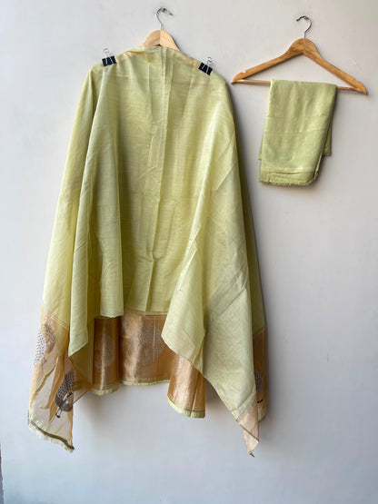Banarasi mul chanderi ladies unstitched suit Rc19277 (a)