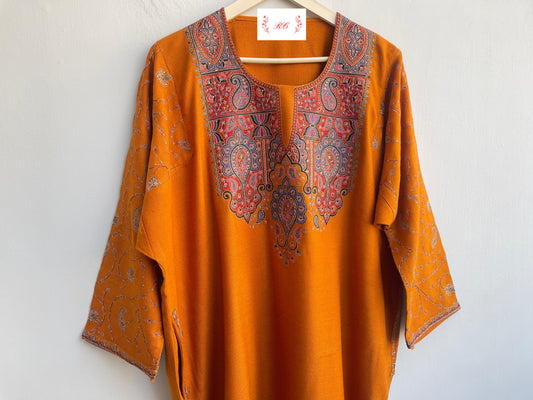 Kashmiri pheron readymade woolen kurta Rc18142 (a)