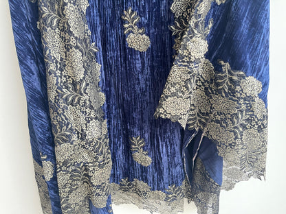 Micra crushed velvet unstitched ladies suit Rc18295 (a)