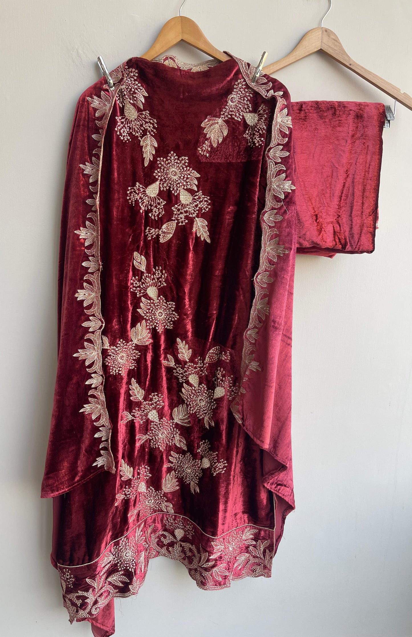 Micra velvet unstitched ladies suit Rc18888 (b)