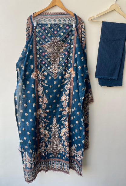 Cotton printed unstitched ladies suit Rc18761