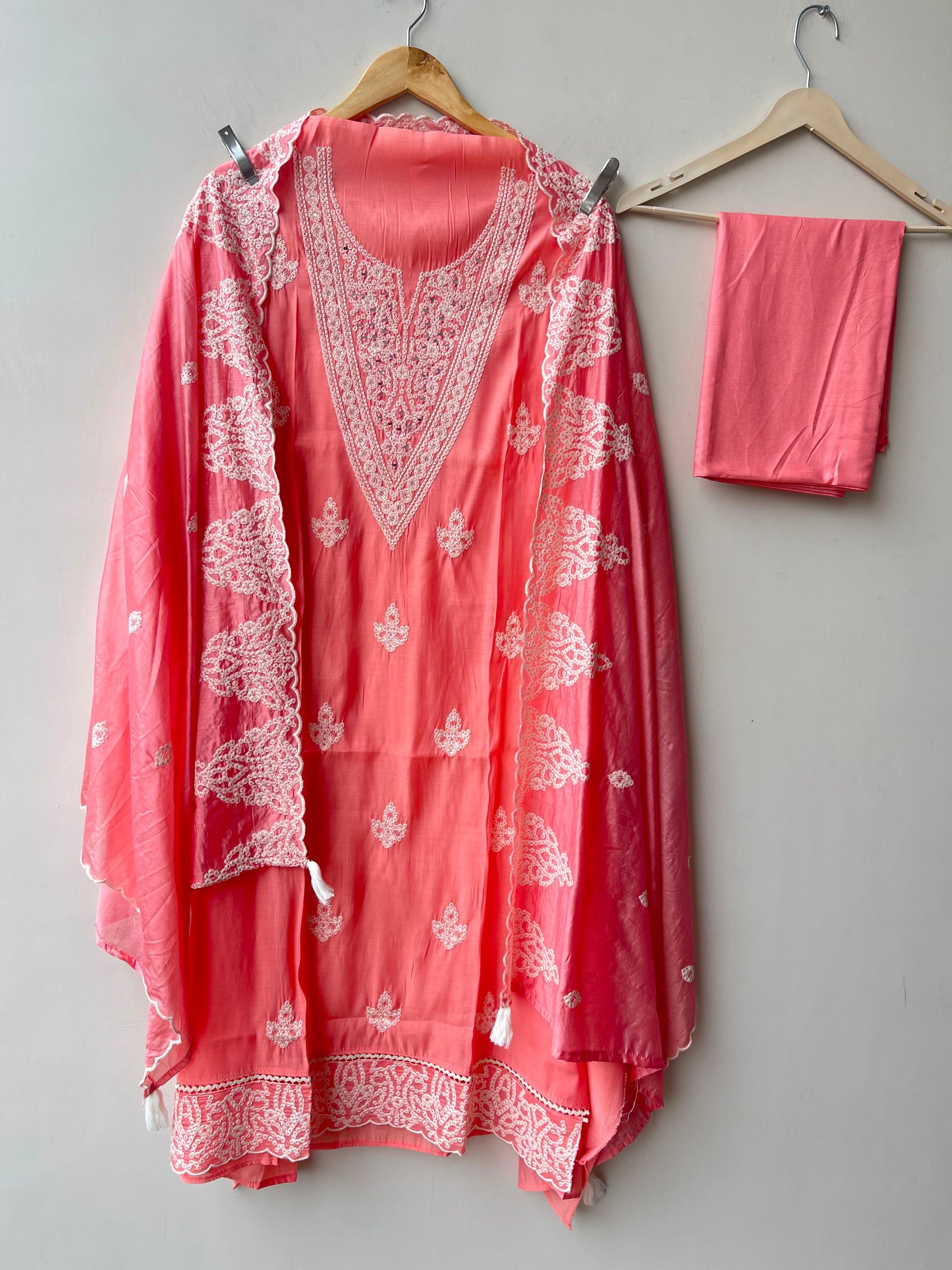 Mul chanderi unstitched ladies suit Rc19061