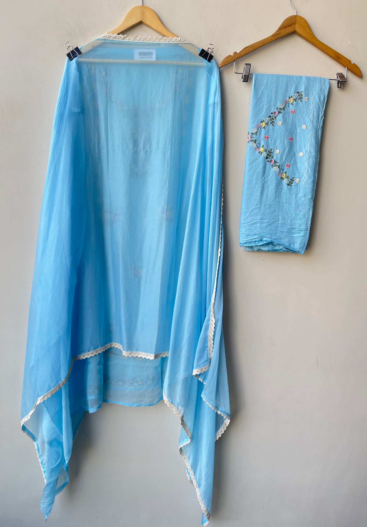 Premium Organza Embroidered Unstitched Suit Set