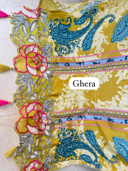 Muslin printed unstitched ladies suit Rc17856 (a)