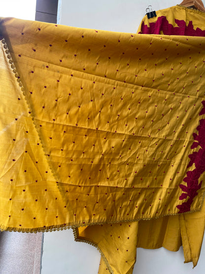 Mul Chanderi Unstitched Ladies Suit with Patchwork RC-19232 - Royal Chic by Priti (photo 8)