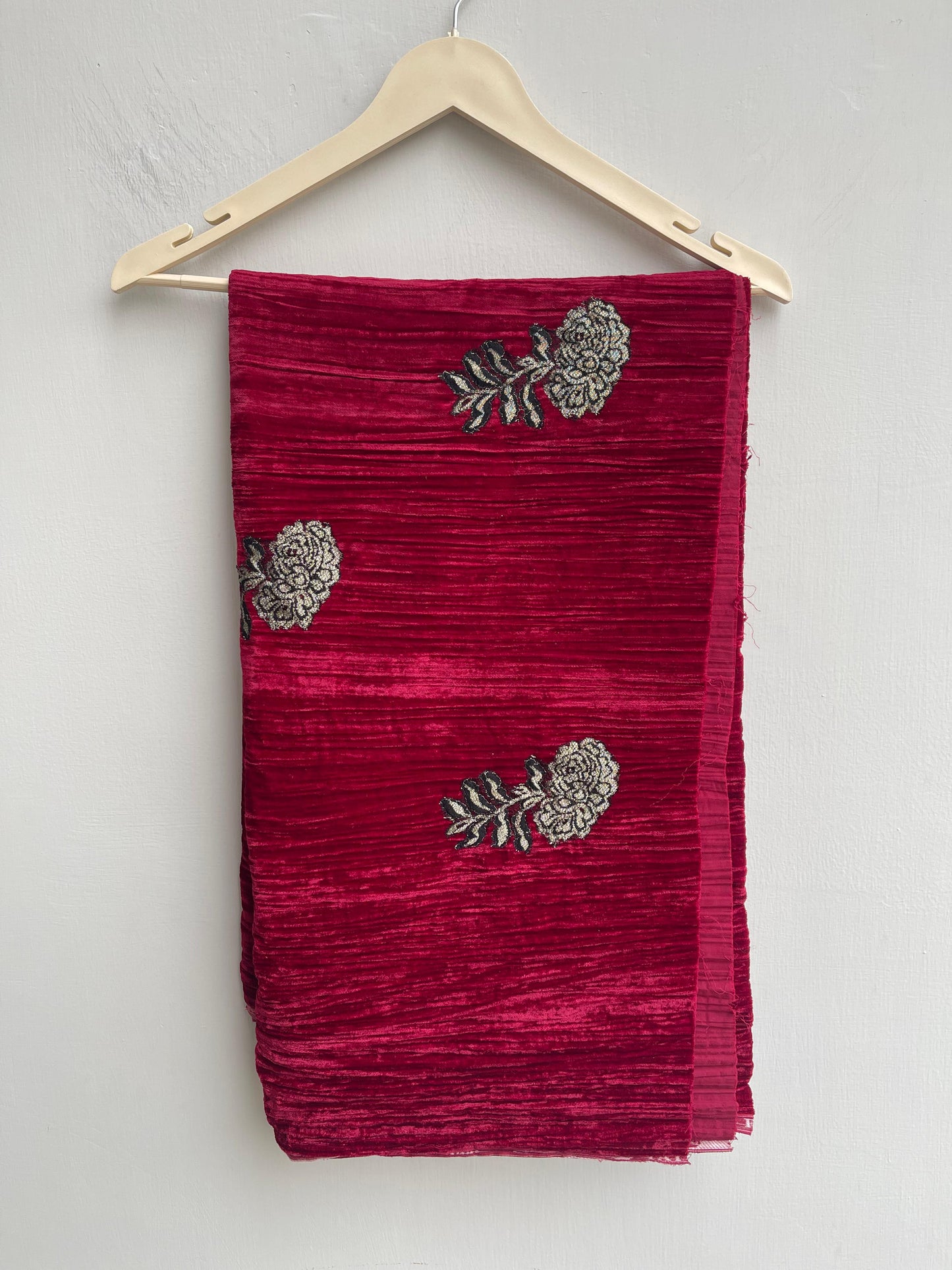 Micra crushed velvet unstitched ladies suit Rc18269 (b)