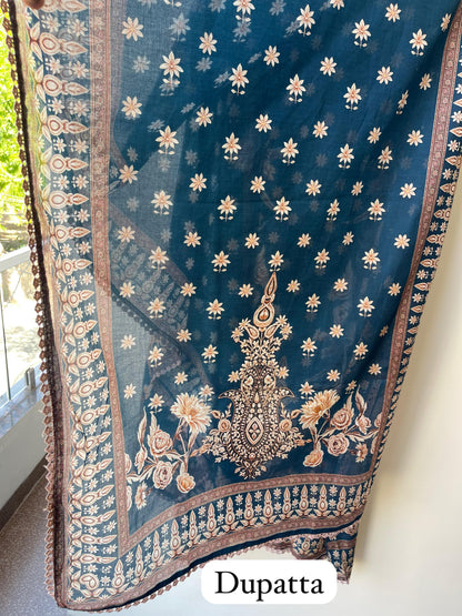 Cotton printed unstitched ladies suit Rc18761