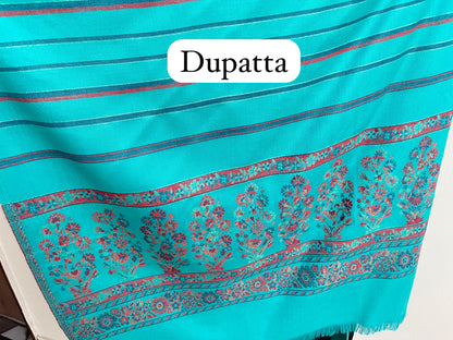 Pashmina woolen embroidered unstitched ladies suit Rc18807 (a)