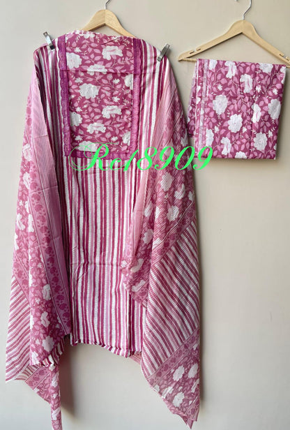 Cotton printed unstitched ladies suit Rc18909 (a)