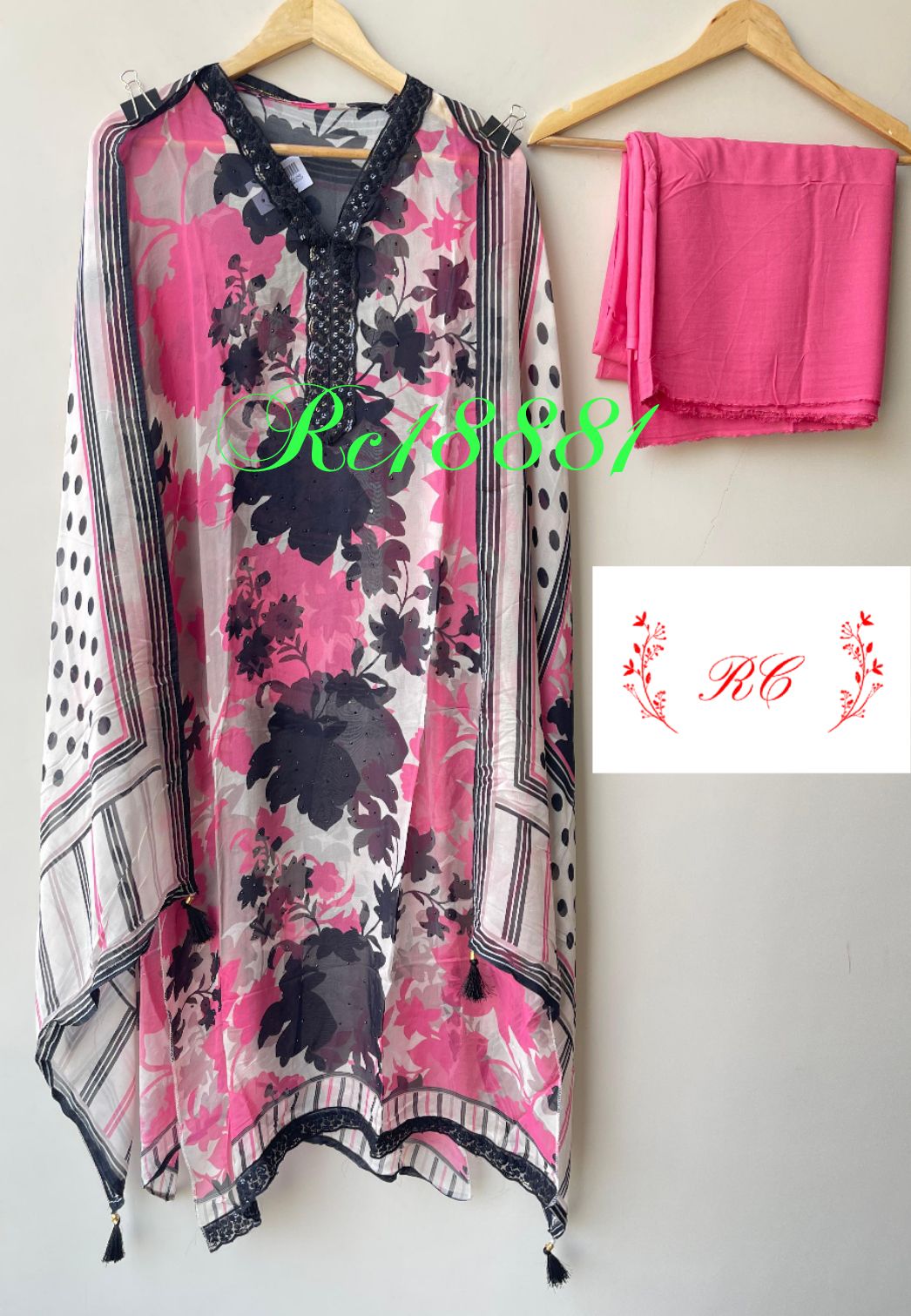 Organza Printed Unstitched Ladies Suit RC-18881(A) – view 9