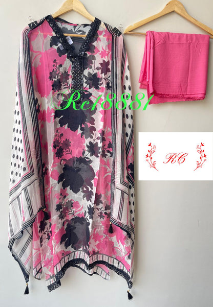 Organza Printed Unstitched Ladies Suit RC-18881(A) – view 9