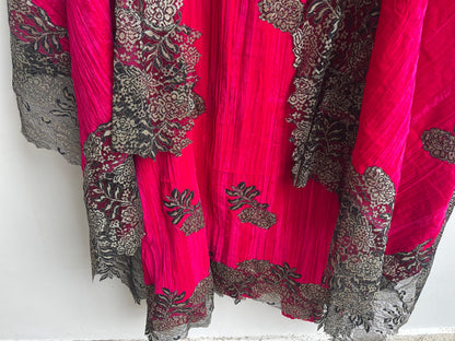 Micra crushed velvet unstitched ladies suit Rc18269 (a)