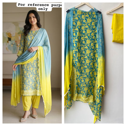 Organza Tuile printed ladies unstitched suit Rc19059