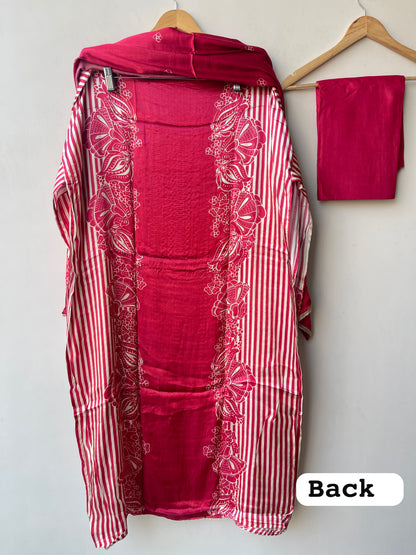 Gajji silk printed unstitched ladies suit Rc19311 (b)