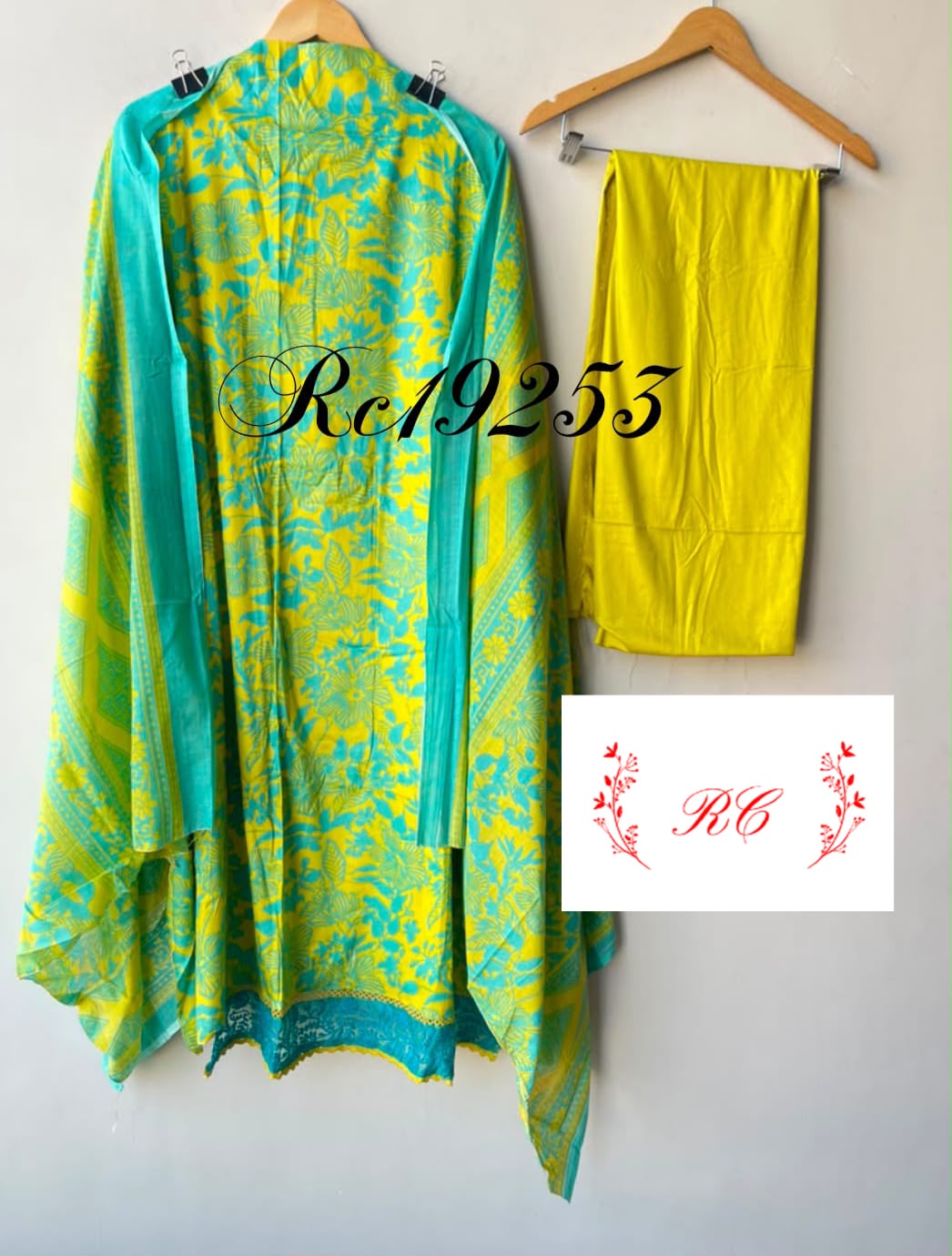 Cotton Printed Unstitched Ladies Suit with Resham Work RC-19253 - Royal Chic by Priti (photo 8)