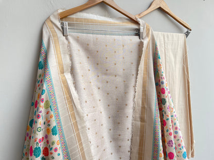 Banarasi shimmer linen unstitched ladies suit Rc18354 (c)