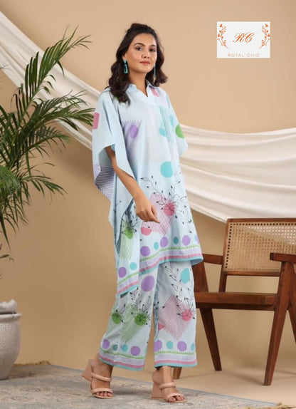 Muslin Cotton Ready to Wear Co-ord Set Rc12141