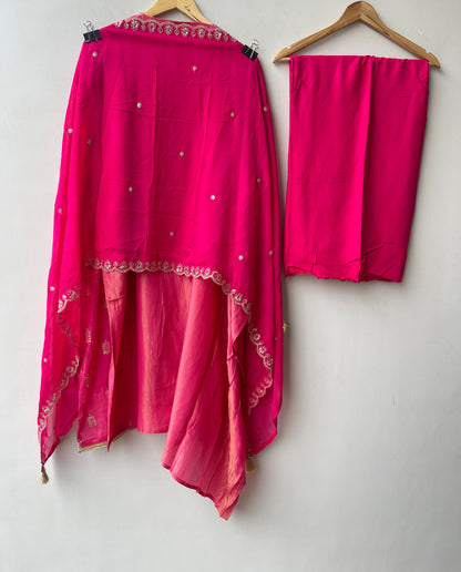 Banarasi shimmer silk ladies unstitched suit Rc19228