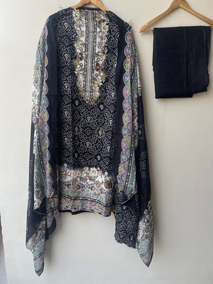 Cotton printed unstitched ladies suit Rc18978