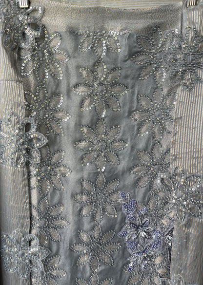 Brocade self banarasi shimmer silk unstitched ladies suit Rc17747 (a)