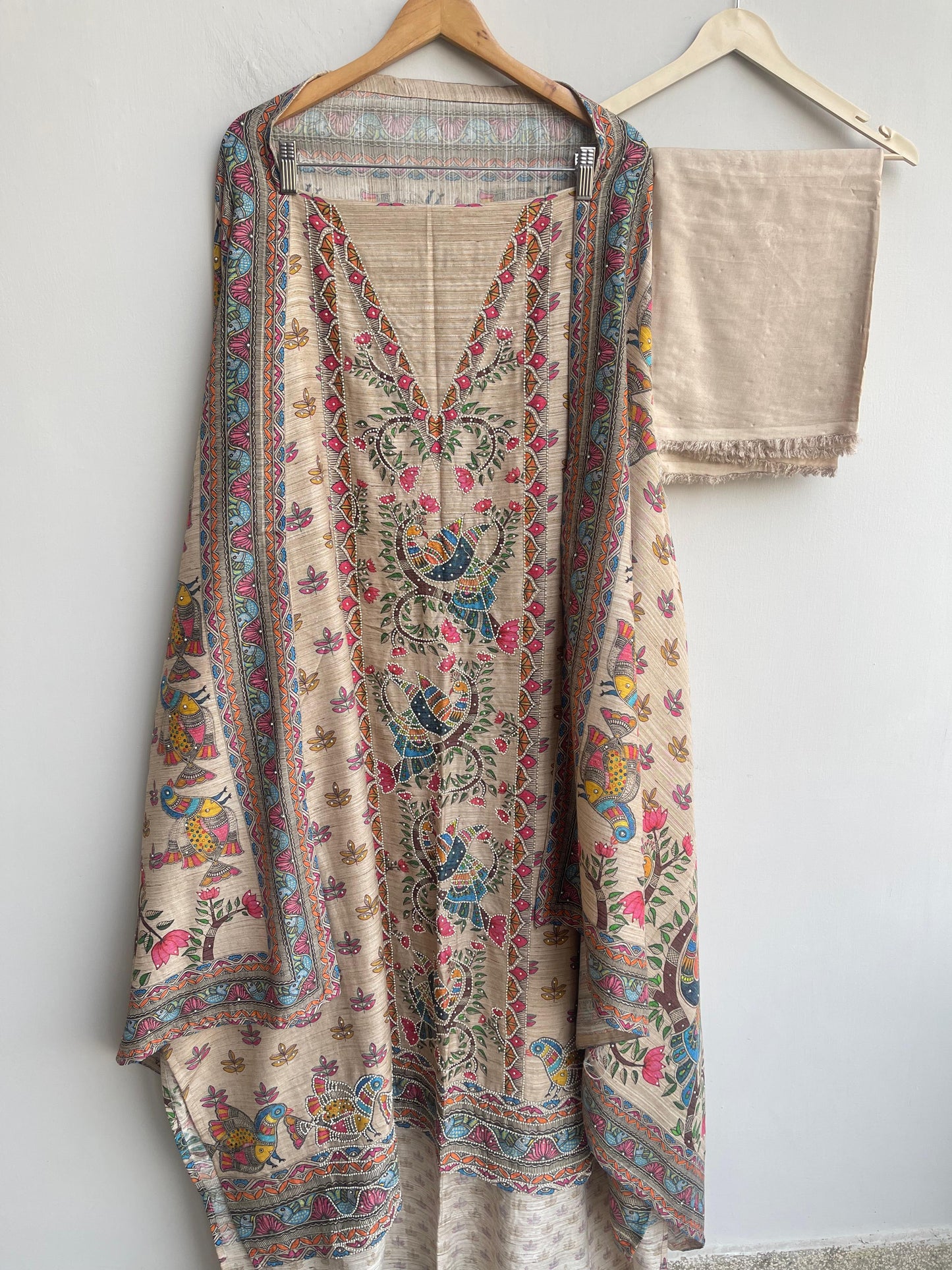 Pure khadi linen unstitched ladies suit Rc18491 (a)