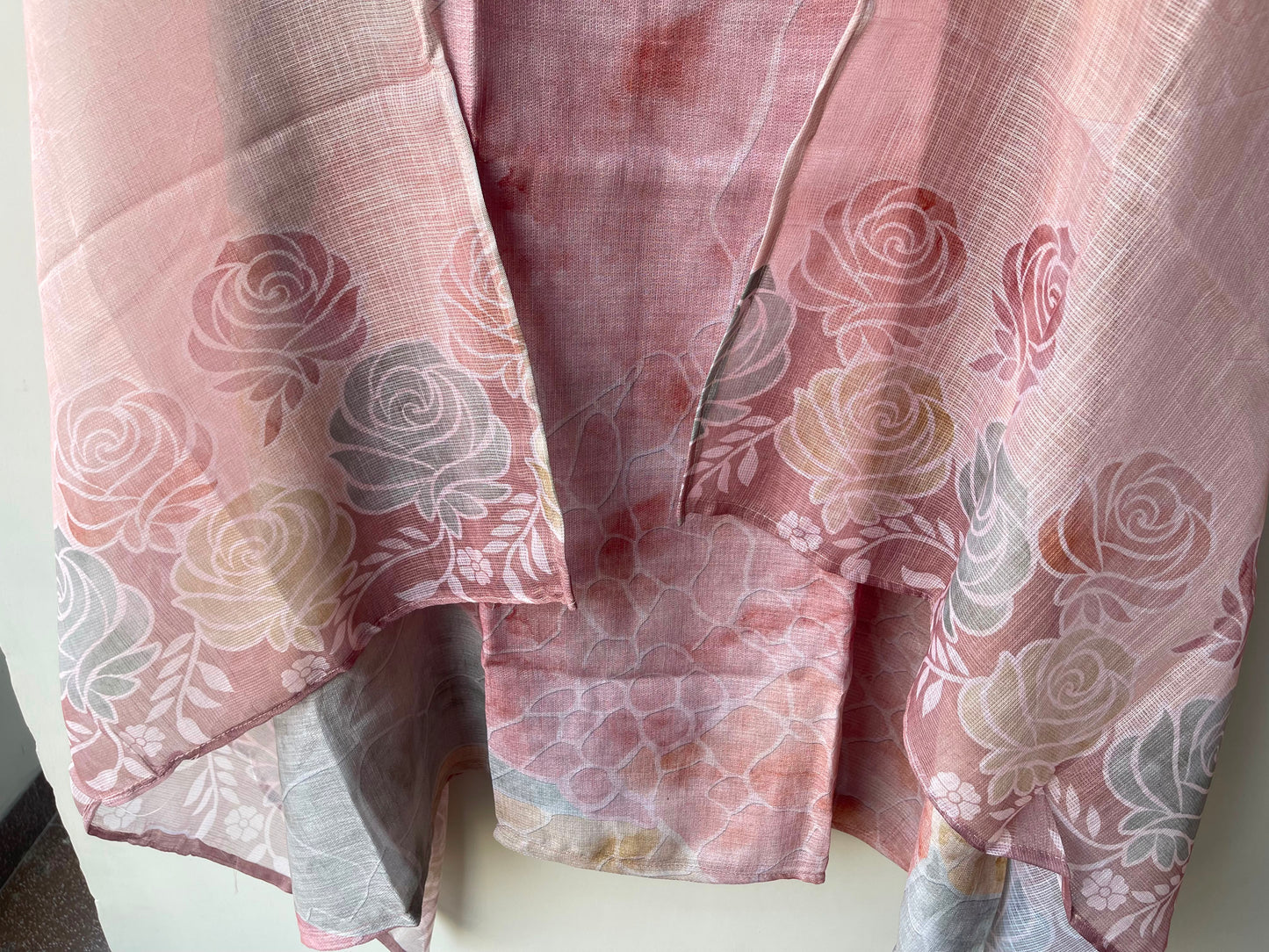 Linen printed unstitched ladies suit Rc19075