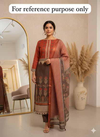 Shimmer Linen Unstitched Ladies Suit RC-18318 – view 2