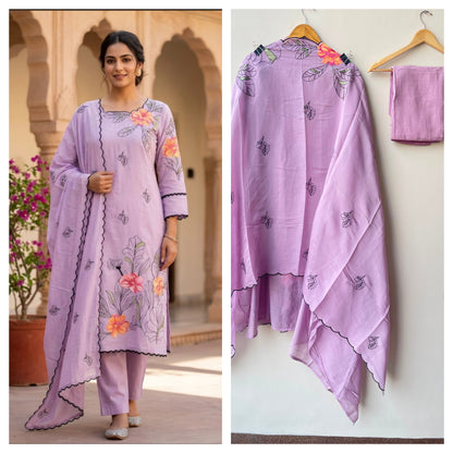 Mul chanderi unstitched ladies suit Rc18980 (a)