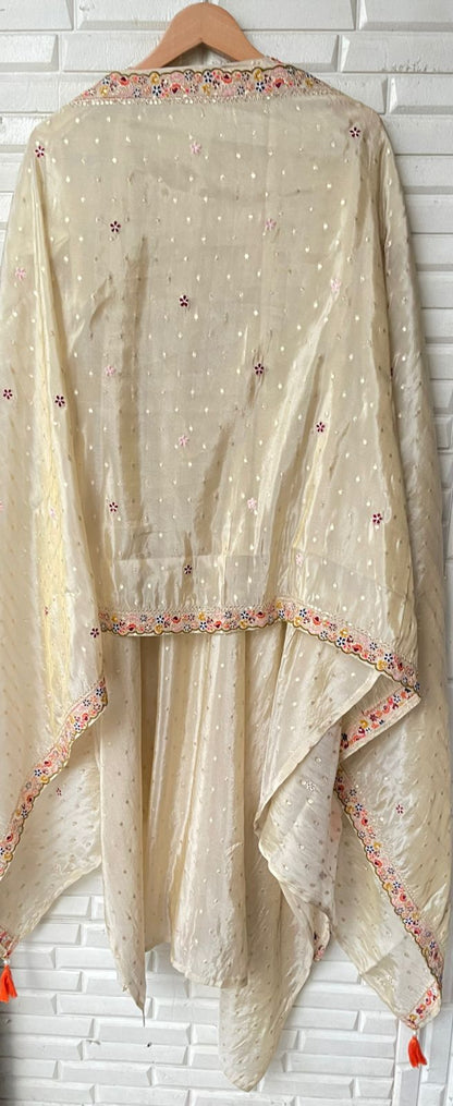 Banarasi shimmer silk unstitched ladies suit Rc17962